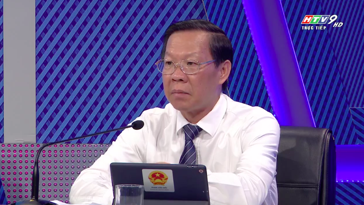 Chủ tịch UBND TP.HCM Phan Văn Mãi thông tin về tiến độ chuẩn bị thực hiện dự án cao tốc TP.HCM - Mộc Bài - Ảnh chụp màn hình