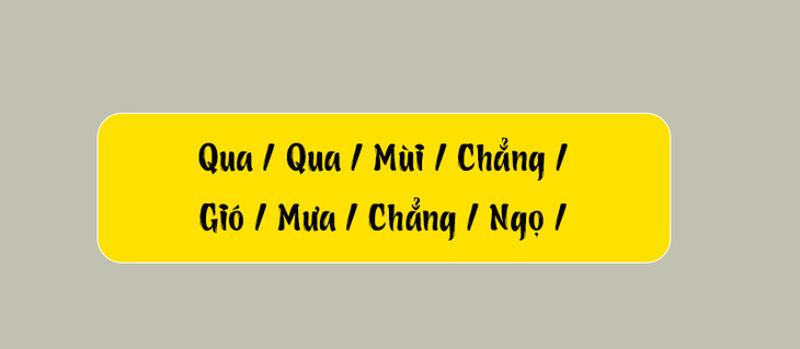 Thử tài tiếng Việt: Sắp xếp các từ sau thành câu có nghĩa (P90)- Ảnh 1.