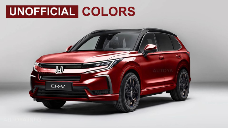 Dự đoán thiết kế Honda CR-V facelift sẽ chào sân trong khoảng hơn một năm tới - Ảnh: AutoYa