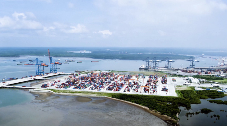 Một góc cảng Cái Mép - Thị Vải - là tài nguyên, lợi ích của quốc gia - Ảnh: Đ.H