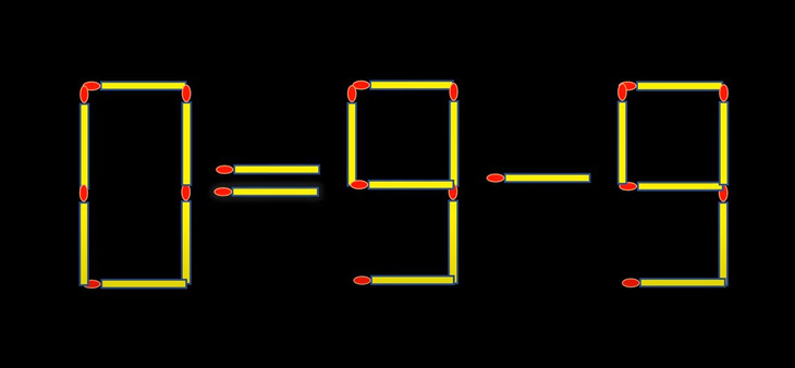 Thử tài IQ: Di chuyển một que diêm để 0-9=9 thành phép tính đúng- Ảnh 2.