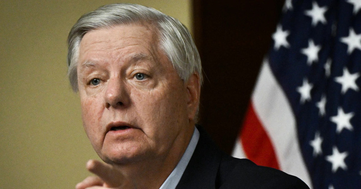 Thượng nghị sĩ Cộng hòa Lindsey Graham - Ảnh: AFP