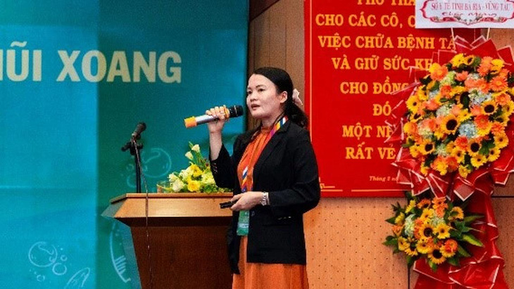 ThS Trần Thị Thúy Hằng, Bệnh viện đa khoa Tâm Anh TP.HCM phát biểu tại hội thảo