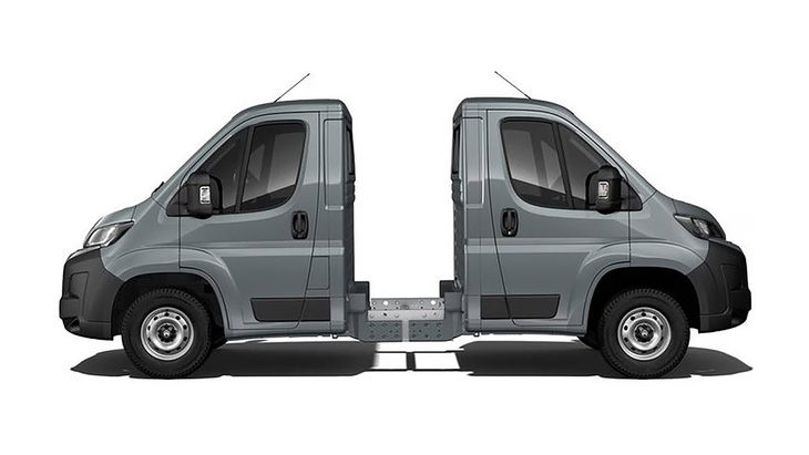 Thiết kế mẫu xe van Back to Back cực kỳ lạ mắt có lẽ không dòng xe van nào trên thế giới sở hữu - Ảnh: Citroen
