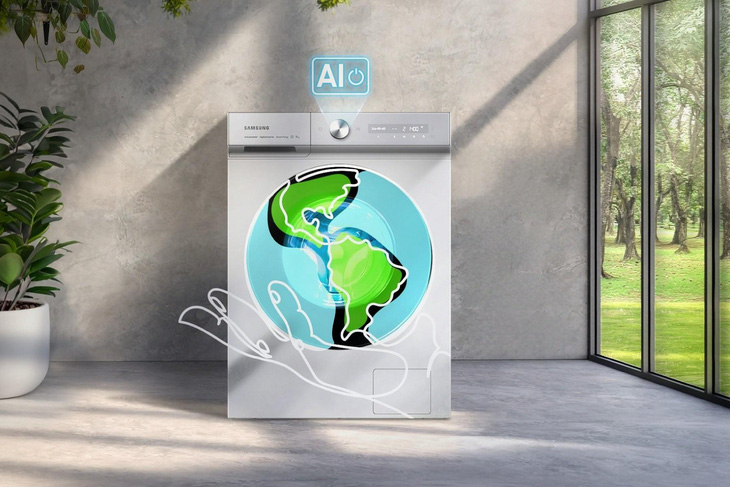  Tiết kiệm sống xanh cùng Máy giặt Samsung Bespoke AI