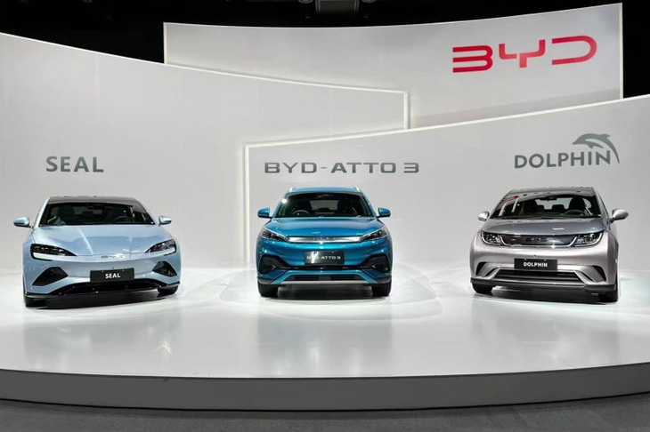 3 mẫu xe BYD dự kiến sớm được mở bán tại Việt Nam - Ảnh: BYD