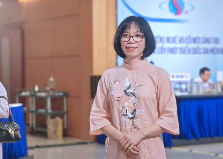 TS Nguyễn Thị Kim Thanh đạt Giải thưởng Tạ Quang Bửu năm 2024 với công trình nghiên cứu ngành vật lý - Ảnh: D.LIỄU