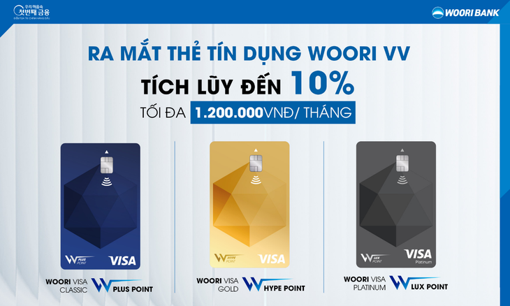 Ngân hàng Woori trình làng dòng Thẻ tín dụng Woori VV mới