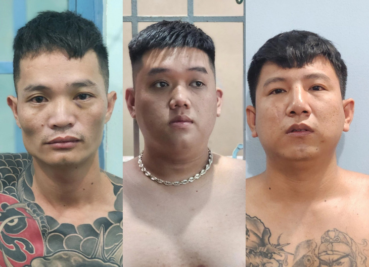 3 người bỏ trốn vào Đồng Nai và bị cảnh sát hình sự bắt giữ - Ảnh: H.B.