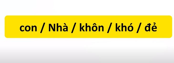 Thử tài tiếng Việt: Sắp xếp các từ sau thành câu có nghĩa (P94)- Ảnh 1.