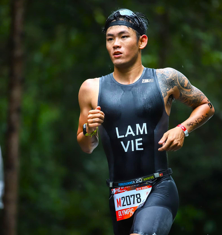 Lâm Quang Nhật đã cải thiện tốt điểm yếu là phần thi chạy bộ - Ảnh: FBNV