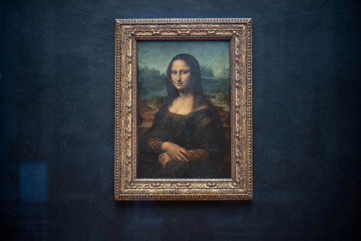 Bức kiệt tác Mona Lisa được trưng bày tại bảo tàng Louvre ở Paris, Pháp - Ảnh: afp.com
