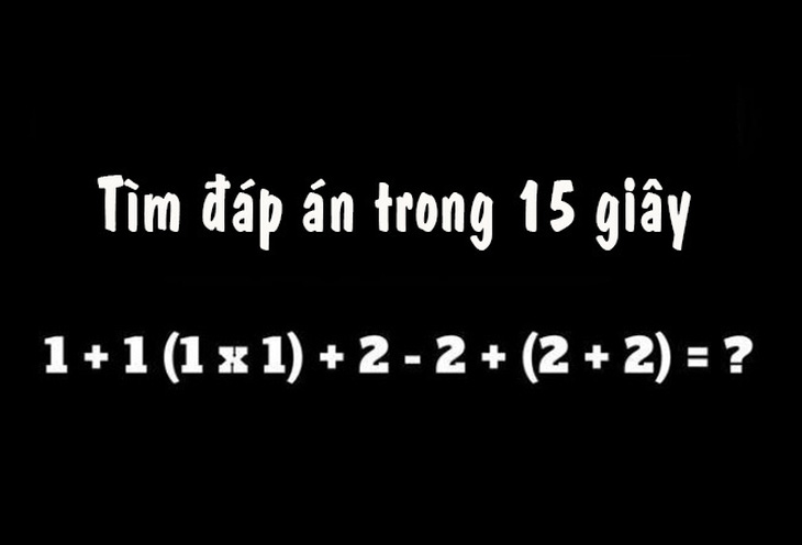 Chỉ 3% người chơi giải được phép toán này trong 15 giây, còn bạn?- Ảnh 1.