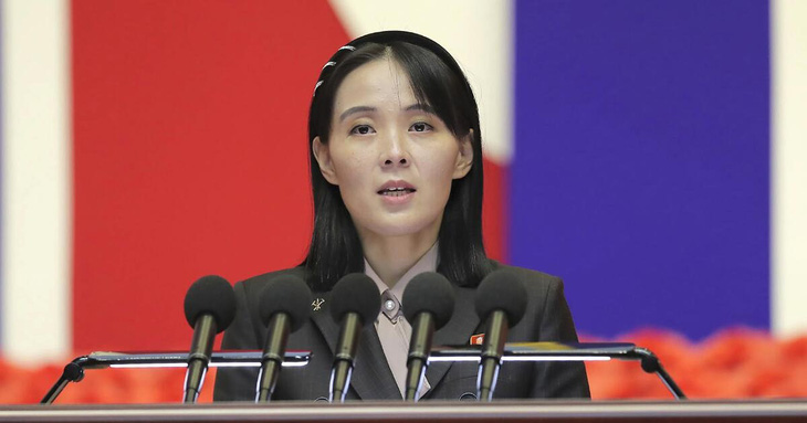 Bà Kim Yo Jong - em gái của nhà lãnh đạo Kim Jong Un - Ảnh: KCNA