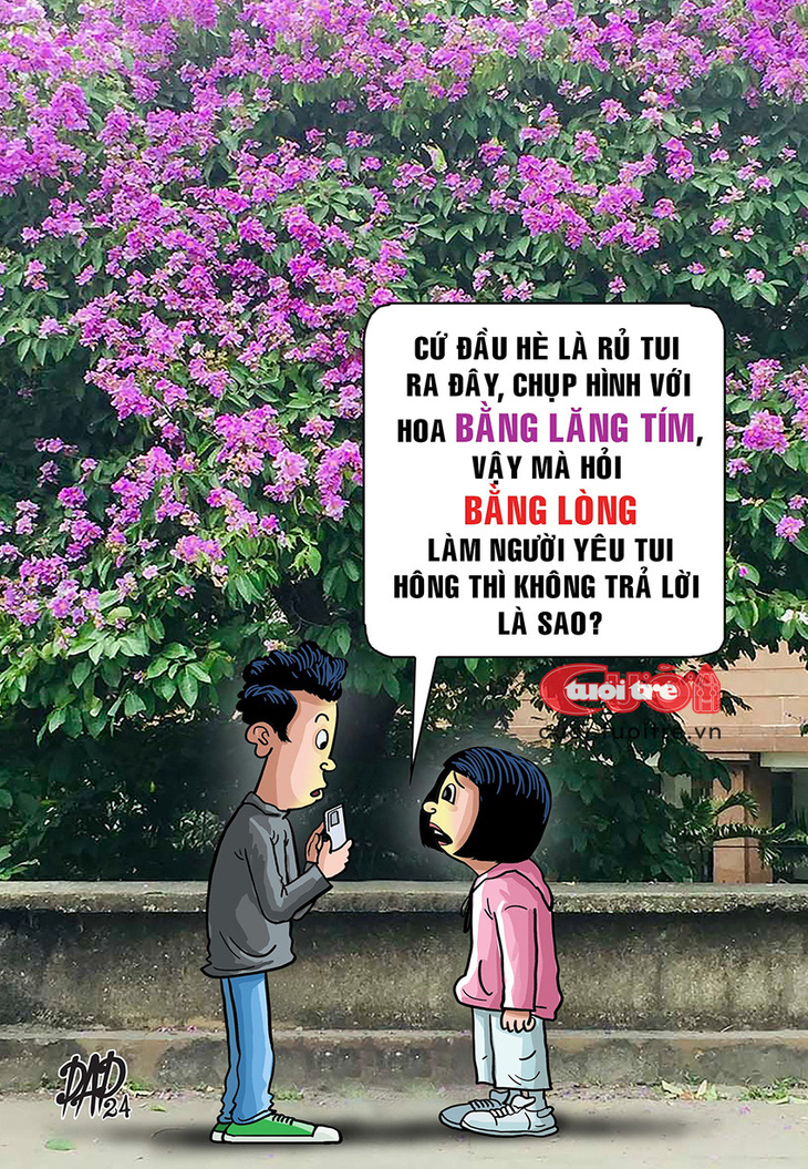 Bằng lòng khác bằng lăng nha anh! - Tranh: DAD 