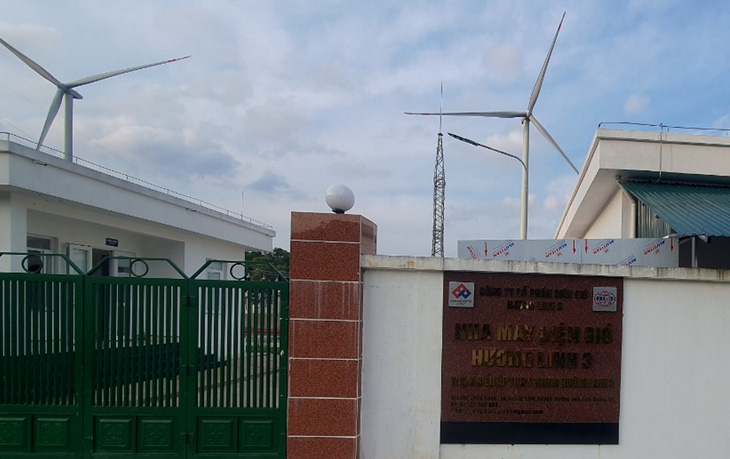 Nhà máy điện gió Hướng Linh 3 đang được nhà đầu tư Trung Quốc đề nghị mua lại - Ảnh: QUỐC NAM