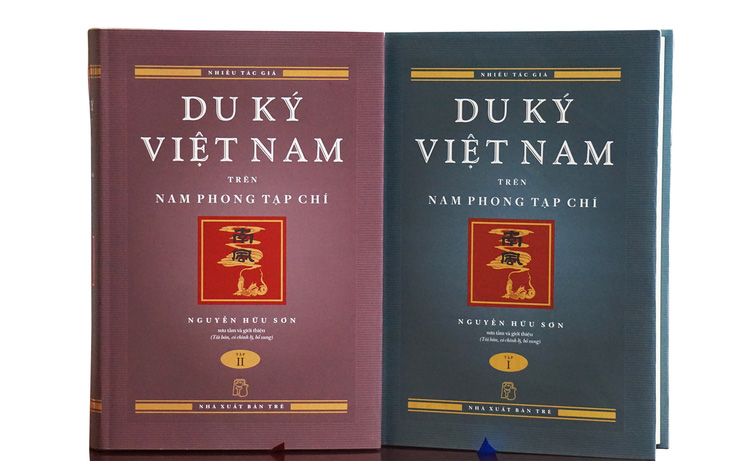 Bộ sách Du ký Việt Nam trên Nam Phong tạp chí - Ảnh: T.ĐIỂU