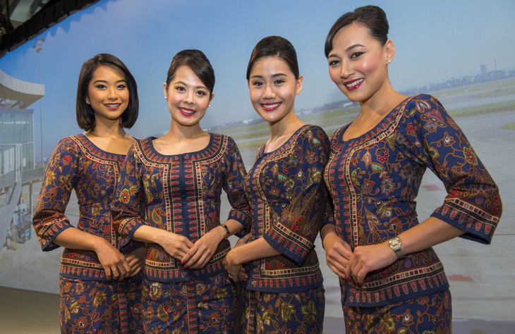 Hình ảnh của các tiếp viên Singapore Airlines (Nguồn: Airbus) 