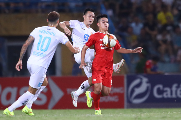 Thể Công - Viettel đánh bại Nam Định 2-1 ở vòng 19 V-League - Ảnh: MINH ĐỨC