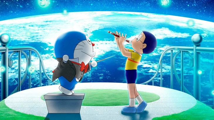 Doraemon: Nobita và bản giao hưởng Địa Cầu là phần phim kỷ niệm 90 năm ngày sinh của bộ đôi Fujiko F Fujio - Ảnh: Toho