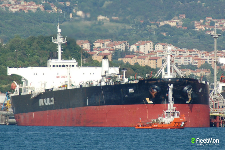 Tàu chở dầu Wind treo cờ Panama và thuộc sở hữu của Hy Lạp - Ảnh: FleetMon