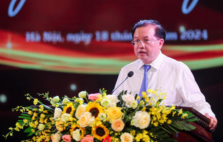 Thứ trưởng Bộ Văn hóa, Thể thao và Du lịch Tạ Quang Đông phát biểu tại lễ phát động - Ảnh: T.ĐIỂU