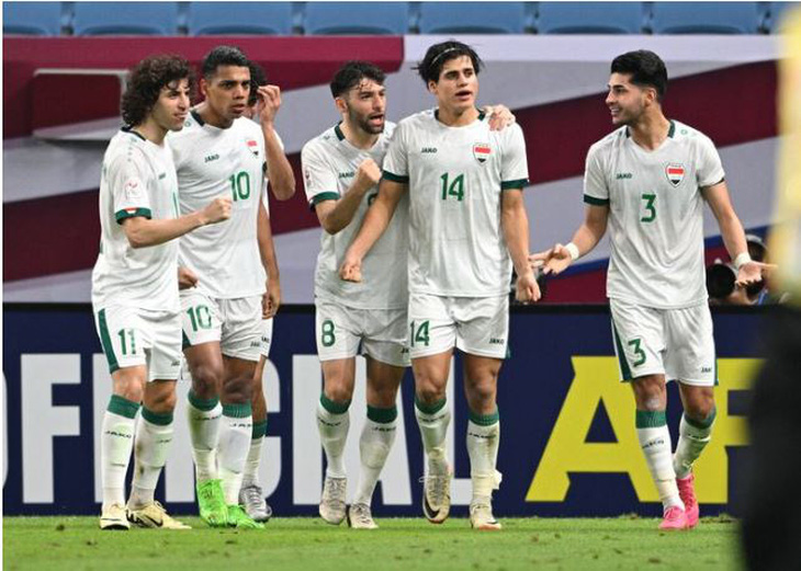 U23 Iraq được dự báo sẽ vượt qua U23 Indonesia để giành vé dự Olympic Paris - Ảnh: AFC