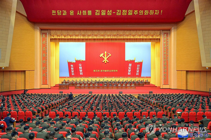Hội nghị toàn quốc ngành công an lần thứ năm của Triều Tiên được tổ chức từ ngày 30-4 đến ngày 1-5 - Ảnh: KCNA 