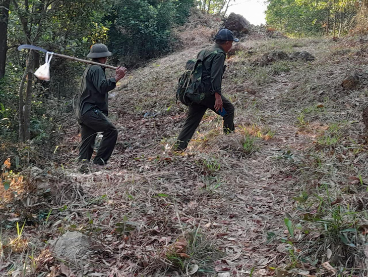 Lực lượng kiểm lâm Thừa Thiên Huế tuần tra rừng trong kỳ nghỉ lễ 30-4, 1-5 - Ảnh: Kiểm lâm Thừa Thiên Huế