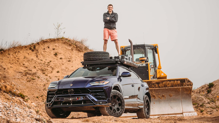 Connor đặt mục tiêu đưa chiếc Lamborghini Urus độc nhất vô nhị của mình tới mọi quốc gia có thể trên thế giới - Ảnh: Camperlini