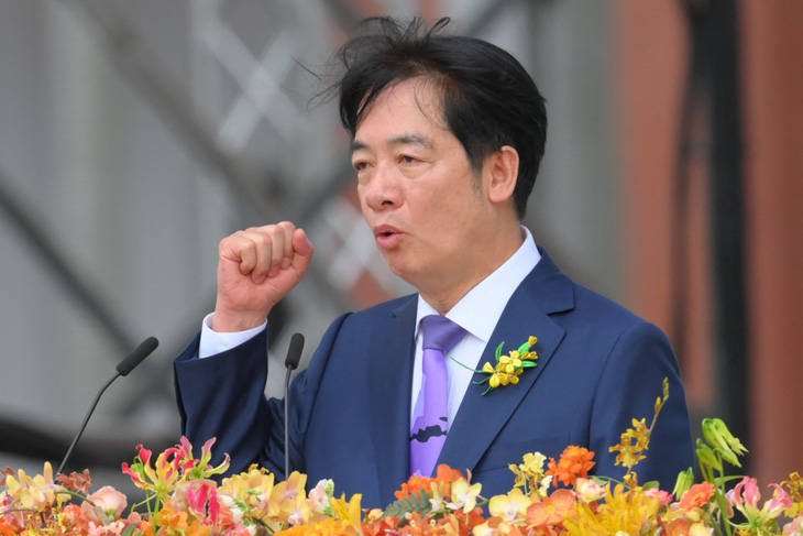 Tân lãnh đạo Đài Loan Lại Thanh Đức nhấn mạnh hòn đảo muốn hòa bình nhưng sẽ không nhượng bộ - Ảnh: AFP