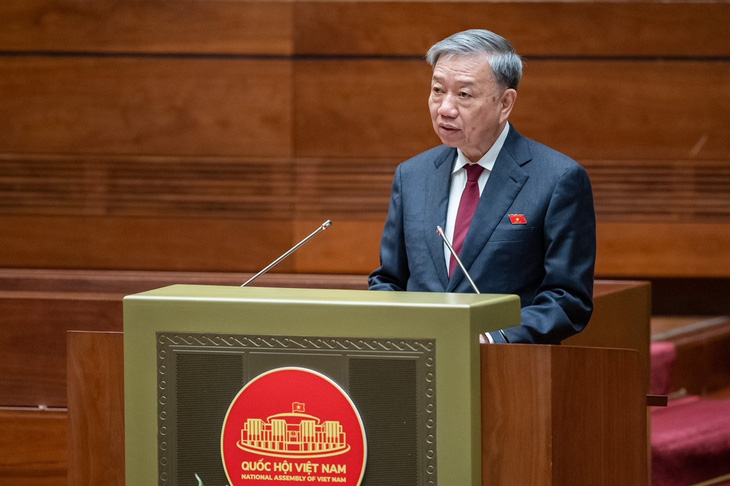 Đại tướng Tô Lâm, bộ trưởng Bộ Công an, được Trung ương giới thiệu bầu Chủ tịch nước - Ảnh: GIA HÂN