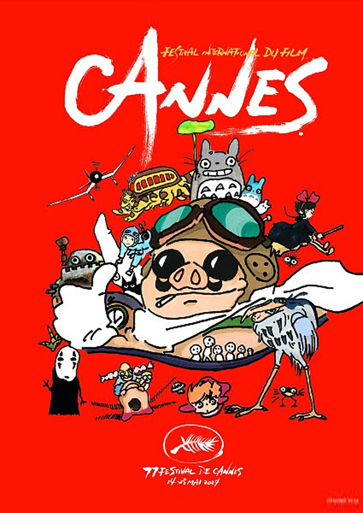 Poster Cannes thiết kế để tôn vinh Studio Ghibli