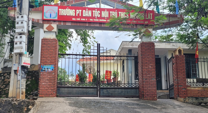 Trường phổ thông dân tộc nội trú THCS Mường Lát, huyện Mường Lát, Thanh Hóa - Ảnh: HÀ ĐỒNG