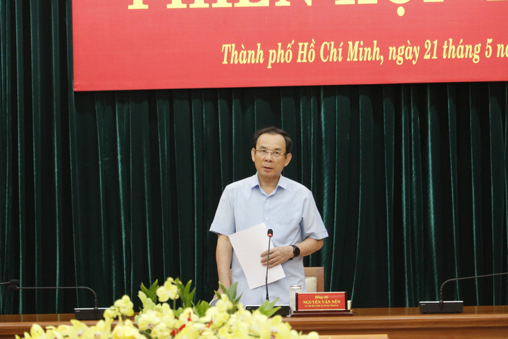 Bí thư Thành ủy TP.HCM Nguyễn Văn Nên, trưởng Ban Chỉ đạo phòng, chống tham nhũng, tiêu cực TP.HCM - Ảnh: T.T.