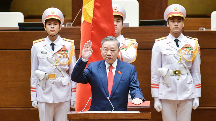Tân Chủ tịch nước Tô Lâm tuyên thệ sáng 22-5 - Ảnh tư liệu TTO