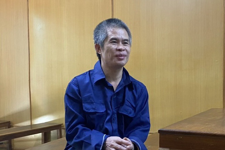 Ông Lương Thanh Hoàng tại phiên xét xử sáng 22-5 - Ảnh: H.D.