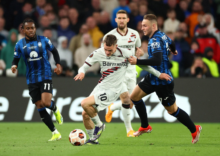 Atalanta hoàn toàn khiến các cầu thủ Leverkusen choáng ngợp trong trận chung kết - Ảnh: REUTERS