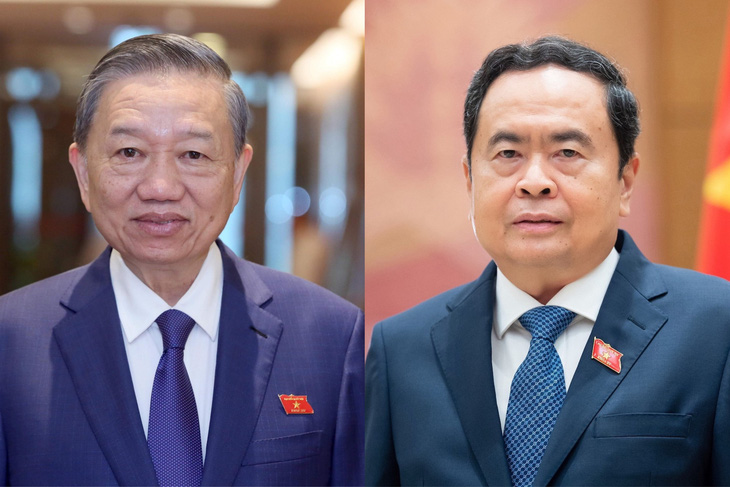 Chủ tịch nước Tô Lâm và Chủ tịch Quốc hội Trần Thanh Mẫn - Ảnh: Tuổi Trẻ
