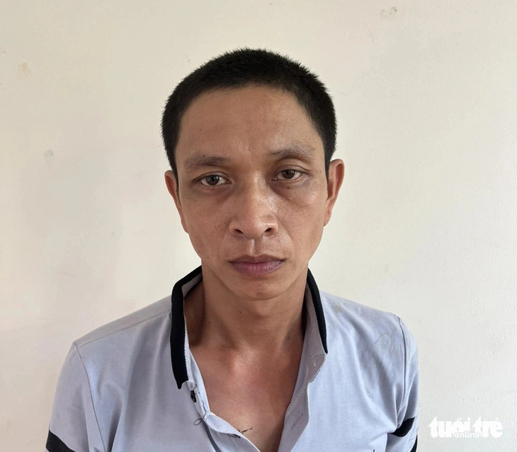 Bị can Phan Văn Dực lúc bị bắt - Ảnh: Công an cung cấp