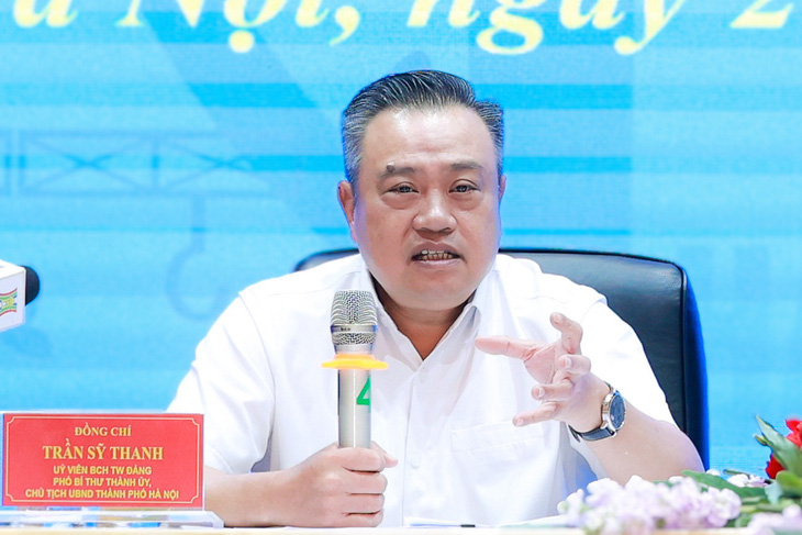 Chủ tịch UBND TP Hà Nội Trần Sỹ Thanh - Ảnh: HẢI NGUYỄN