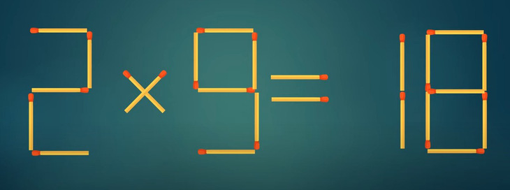 Thử tài IQ: Di chuyển một que diêm để 9+9=4 thành phép tính đúng- Ảnh 6.