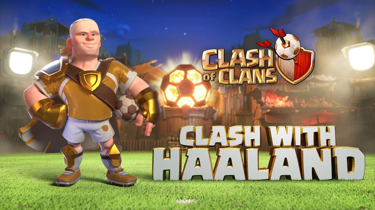 Erling Haaland trở thành nhân vật trong game Clash of Clans