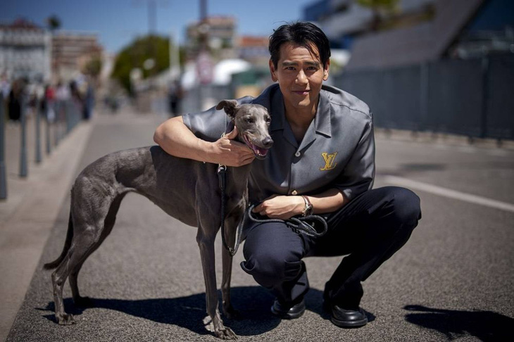 Nhiều báo bình luận ngôi sao thực thụ ở Cannes năm nay là những chú chó - Ảnh: AP