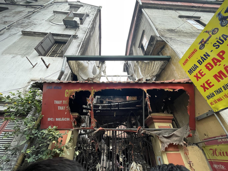 Khu nhà trọ, nơi xảy ra cháy khiến 14 người chết - Ảnh: DANH TRỌNG