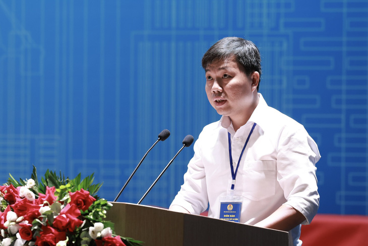 Anh Mai Thiên Ân - trưởng phòng sản xuất Công ty TNHH Intel Products Việt Nam - Ảnh: HẢI NGUYỄN