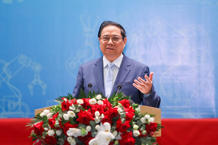 Thủ tướng Phạm Minh Chính nói về năng suất lao động - Ảnh: DANH KHANG
