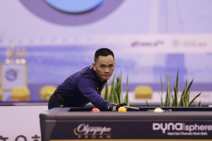 Trần Đức Minh gây bất ngờ khi vào đến chung kết World Cup billiards carom 3 băng TP.HCM - Ảnh: HUY VŨ