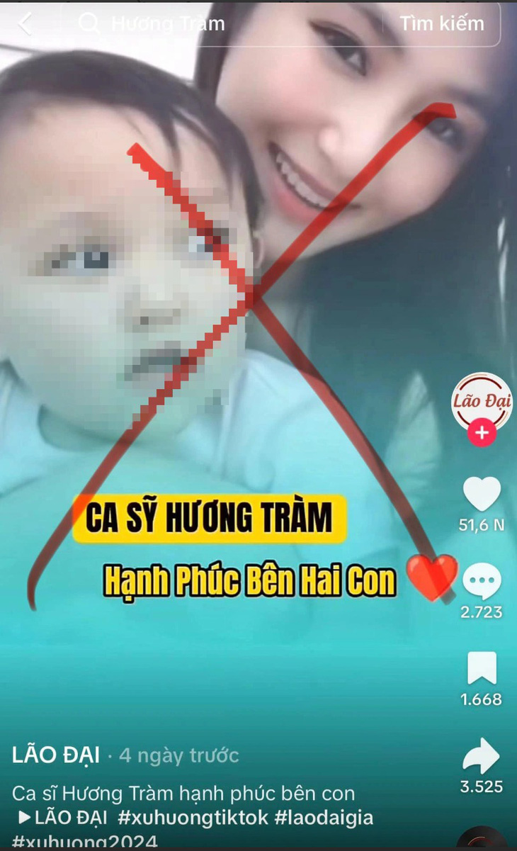 Hình ảnh đăng kèm bài đăng của công ty quản lý và ca sĩ Hương Tràm phủ nhận tin đồn sang Mỹ sinh con trước đó - Ảnh: FBNV