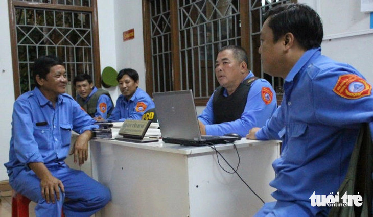Đội dân phòng phường Hòa Khánh Bắc, quận Liên Chiểu, Đà Nẵng - Ảnh: ĐOÀN NHẠN